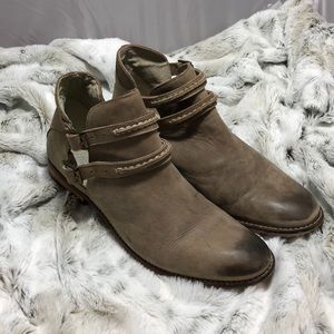 Polished Toe Buckle Ankle Bootie